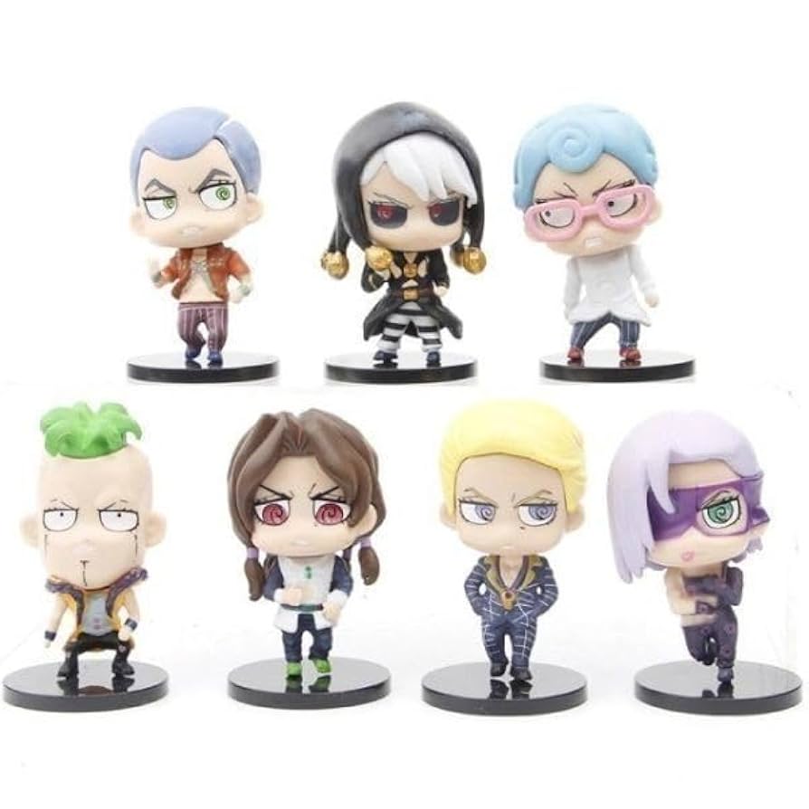 Amazon.co.jp: ジョジョの奇妙な冒険 7体セット 5部 暗殺チーム